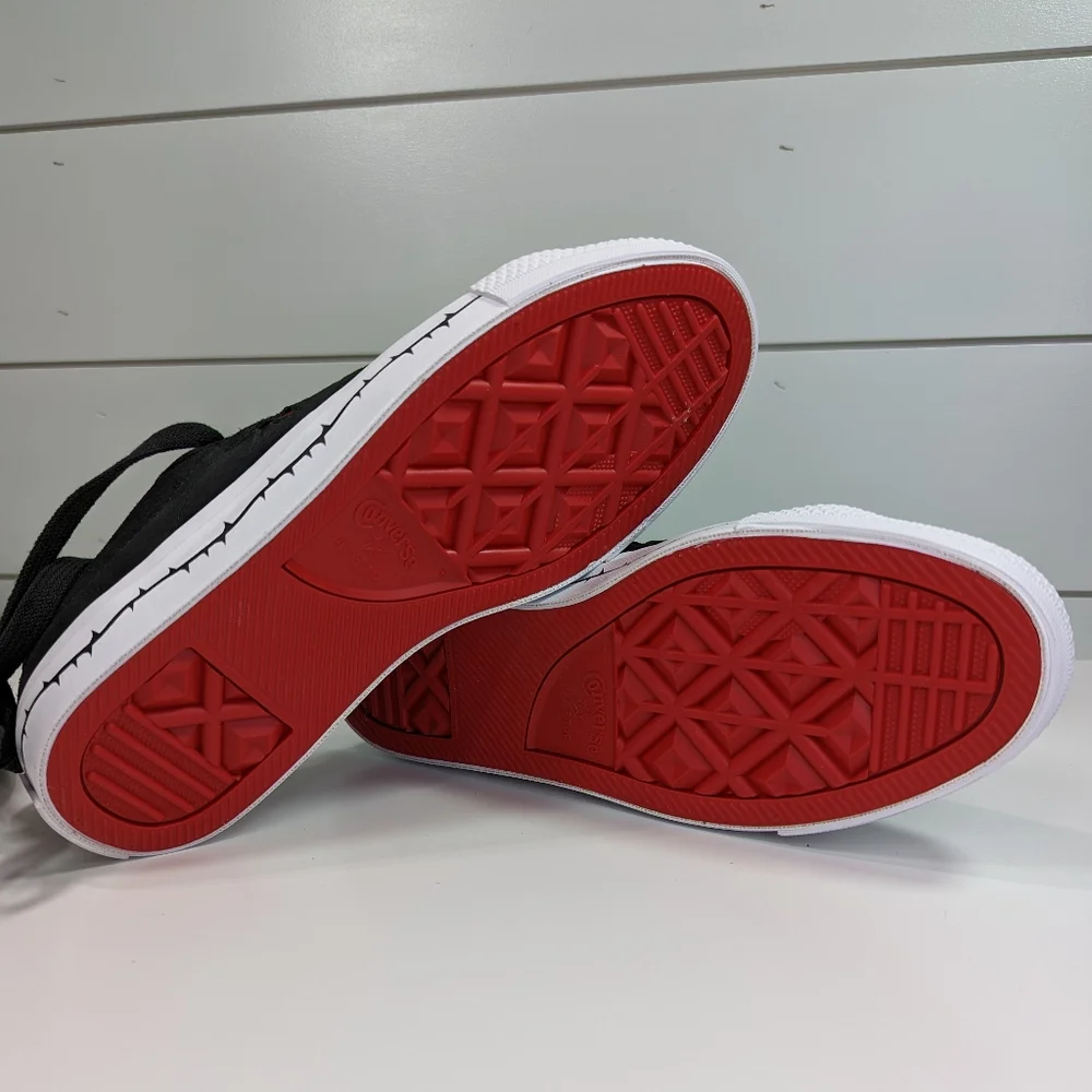 Converse Cons One Star Pro Roses Black Red Suede Casual Skateboard Size Men's 6